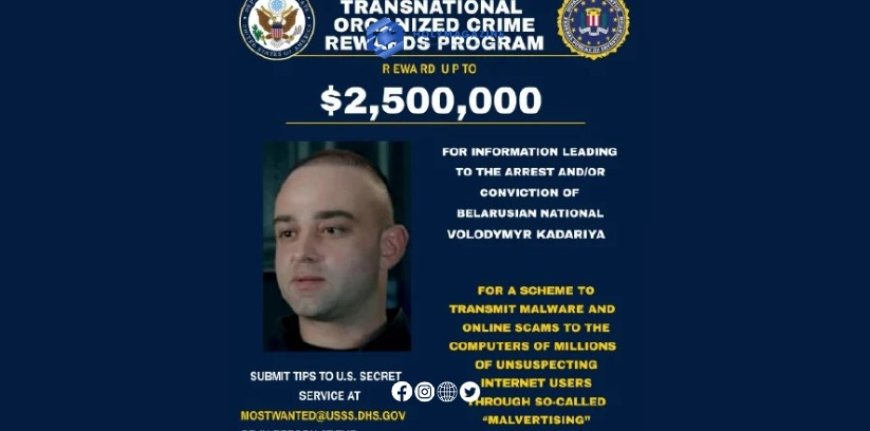 U.S. Offers $2.5 Million Reward for Information on Belarusian Cybercriminal