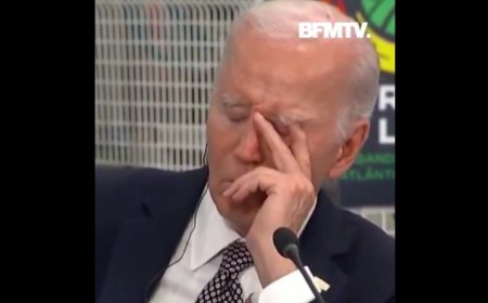 Joe Biden Falls Asleep During Summit in Angola (video)