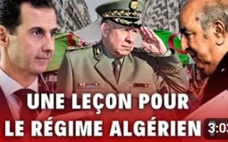 Algeria at a Crossroads: Lessons from Syria's Downfall (video)