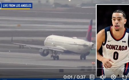 Near-Miss Incident at LAX: FAA Investigates Close Call Involving Gonzaga Basketball Team (video)