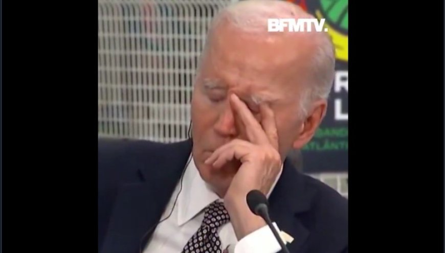 Joe Biden Falls Asleep During Summit in Angola (video)