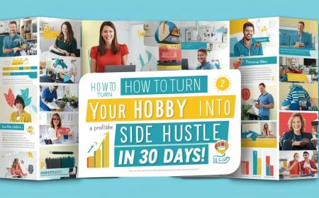 How to Turn Your Hobby into a Profitable Side Hustle in 30 Days