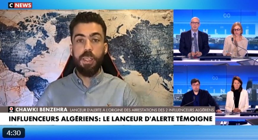 'Chawki Ben Zahr' Criticism of Hate Speech by Algerian Political Refugee in France (video)