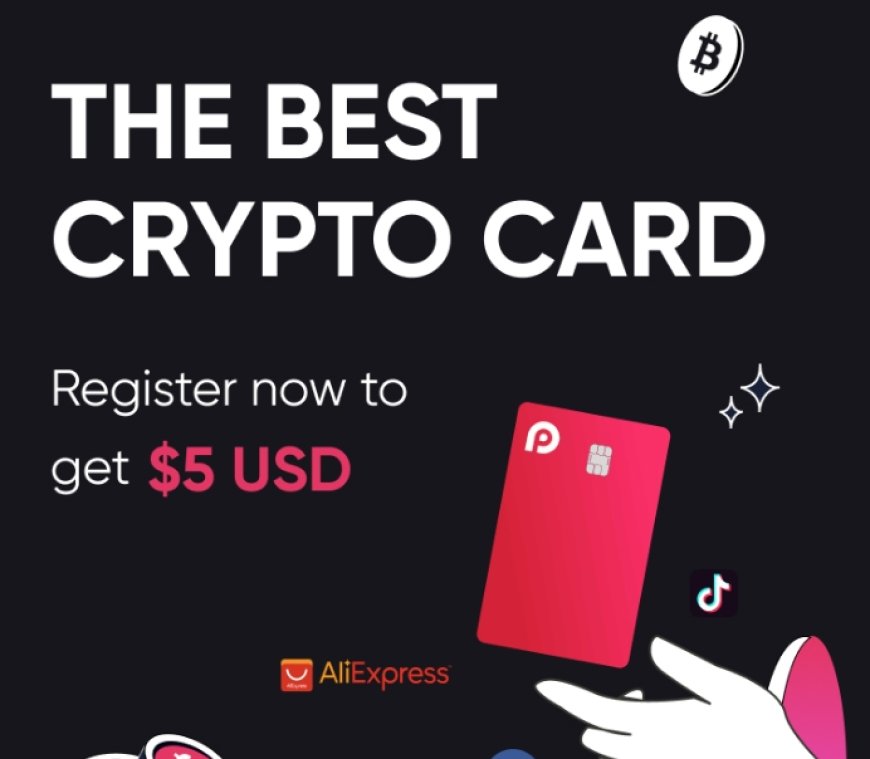 RedotPay Platform offers you an Crypto Visa card and a $5 gift upon registration.